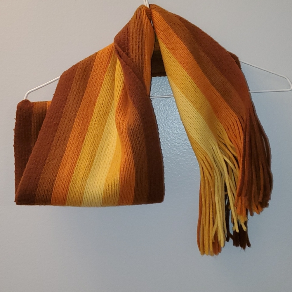 Multi rayon scarf with fringe